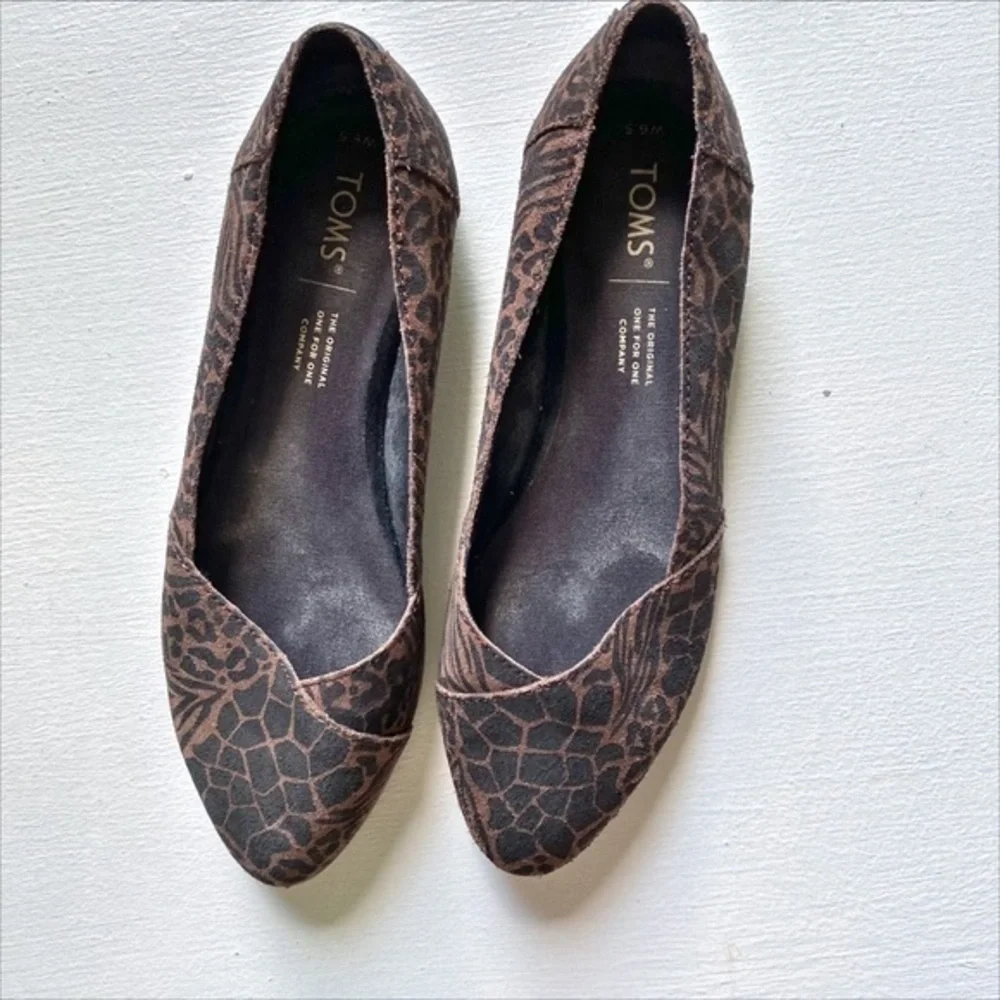 Toms Julie animal print flats - Picture 2 of 12